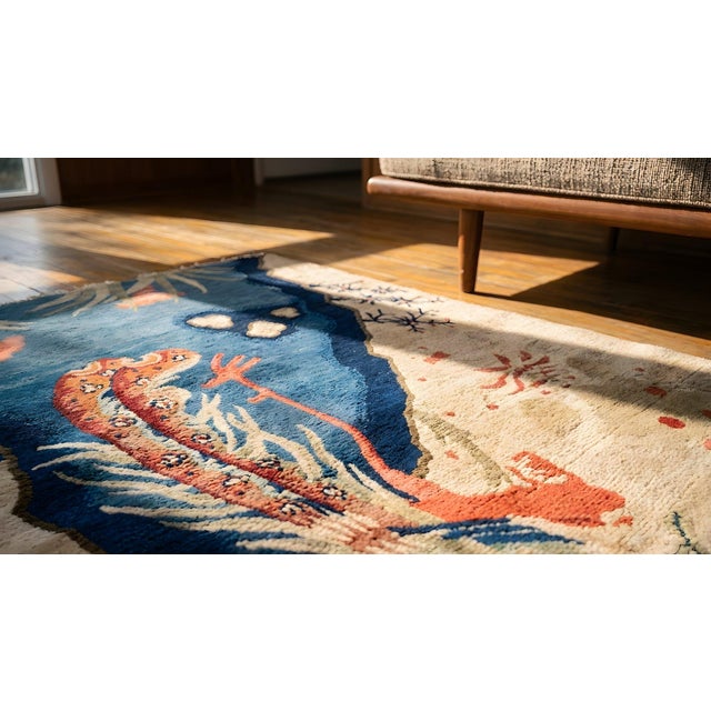 1920s Chinese Baotou Rug For Sale - Image 10 of 10