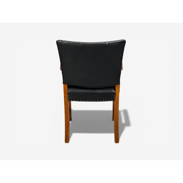 Danish Modern, Armchairs, Black Leather, Bentwood, Denmark, 1960s For Sale - Image 10 of 11