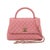 Chanel Coco Flap Pink Caviar Leather Gold Hardware Top Handle Bag For Sale - Image 12 of 14