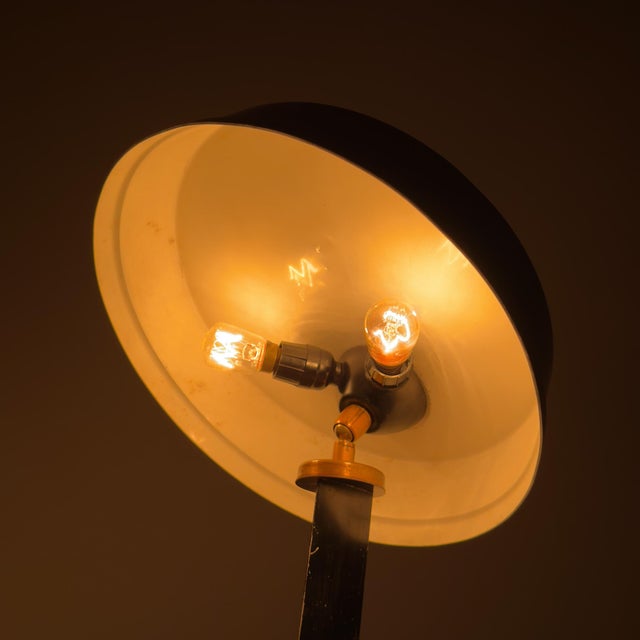 Vintage Metal Desk Lamp attributed Oscar Torlasco, Italy, 1950s For Sale - Image 13 of 18