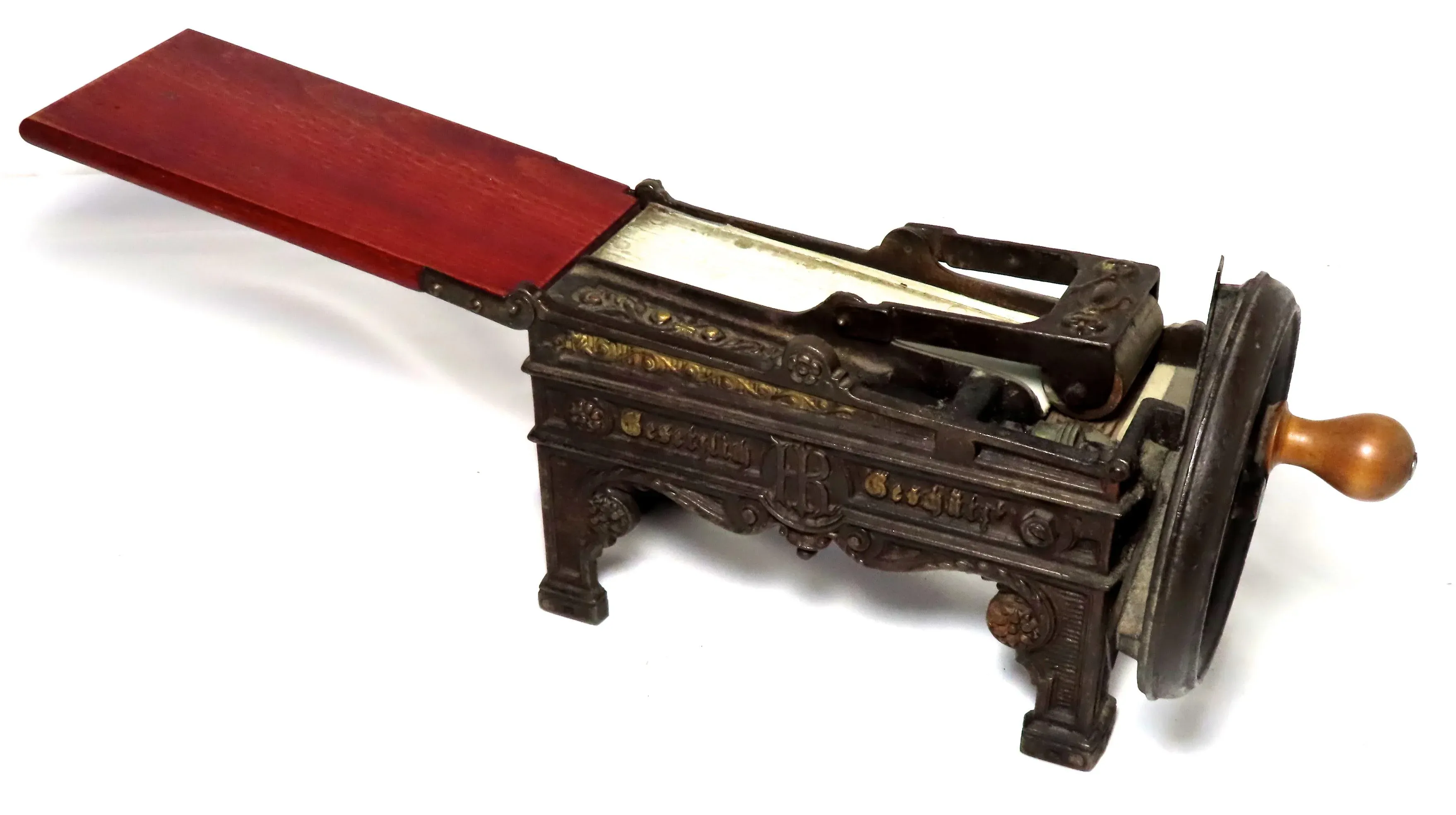 antique tobacco shredder Antique Cast Iron Hand Crank Mechanical Tobacco Cutter