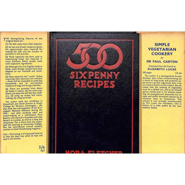 White "Five Hundred Sixpenny Recipes How to Cook & Serve Them" 1934 Fletcher, Nora (Inscribed) For Sale - Image 8 of 12