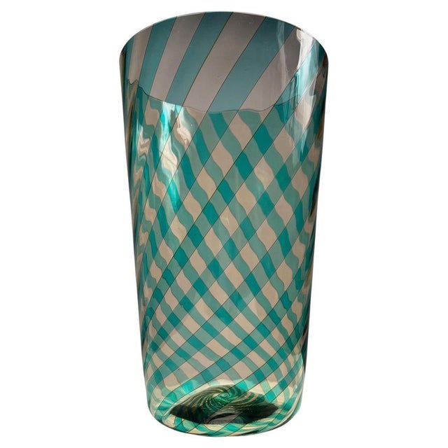 Murano Glass Vase by VeArt for Venini, Italy, 1982 For Sale - Image 10 of 10