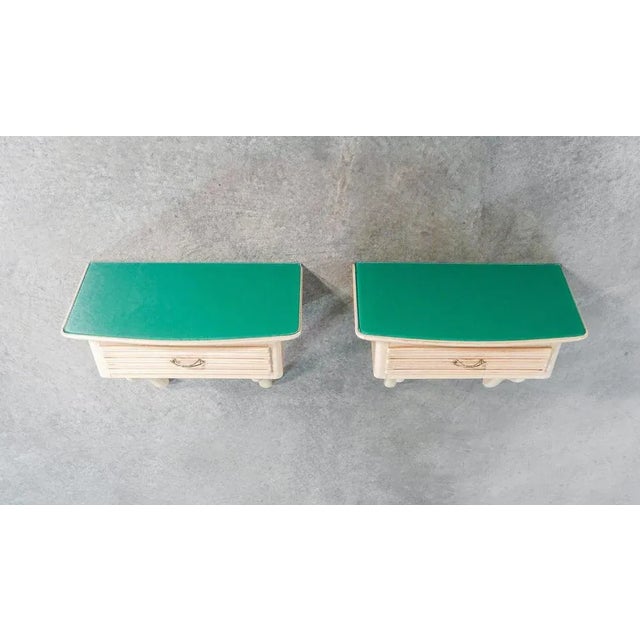 Italian Bedside Tables in the Style of Valabrega, Set of 2 For Sale - Image 6 of 9