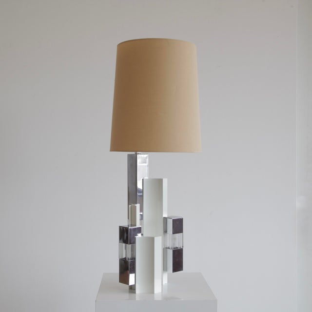 1960s Table Lamp Cubic by Gaetano Sciolari, 1965 For Sale - Image 5 of 8