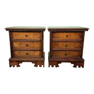 Vintage Italian Nightstands, 1940s, Set of 2 For Sale
