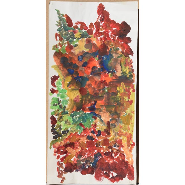 Sabine Ebel 1945 Oldenburg – 2015 ibid. "Imperial Crowns in the Garden", 1964 Watercolor on paper - unframed - monogrammed...