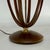 Midcentury Modeline Co. Modern Caged Sculpted Wood and Brass Table Lamp For Sale - Image 4 of 5
