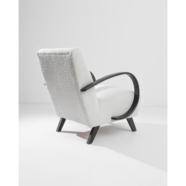 Mid-Century Modern 1930s Czech Wooden Armchair by J. Halabala For Sale - Image 3 of 8