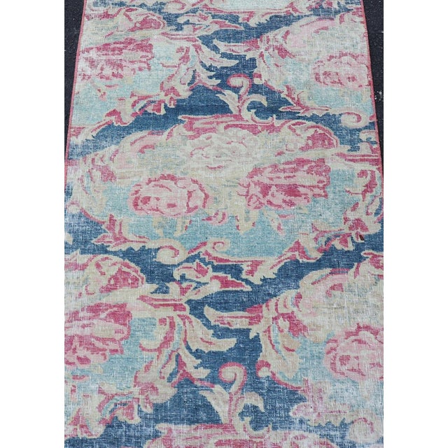 Traditional Antique Persian Tabriz Rug With Elegant Floral Motifs and Soft Pastel Tones For Sale - Image 3 of 8