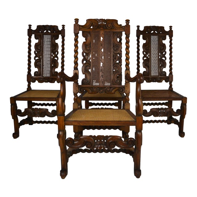 Hayden Company Charles II Style Chairs Set of 4 Chairish