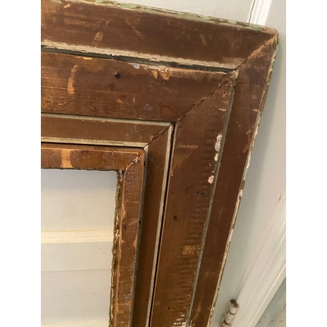Wood Vintage Large Gilded Frame For Sale - Image 7 of 11