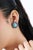 Add a luxurious pop of color to your jewelry collection with these stunning 14K yellow gold turquoise and sapphire halo...