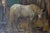 Th. De Leeuw, Stable with Horses, 1920s, Oil Painting on Canvas, Framed For Sale - Image 16 of 18