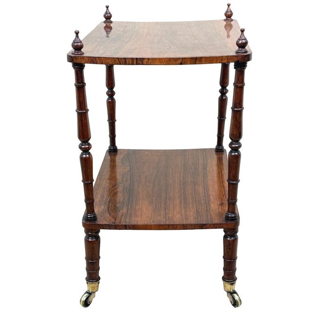 Antique Two-Tier Shelf in Rosewood, 1835 For Sale - Image 10 of 15