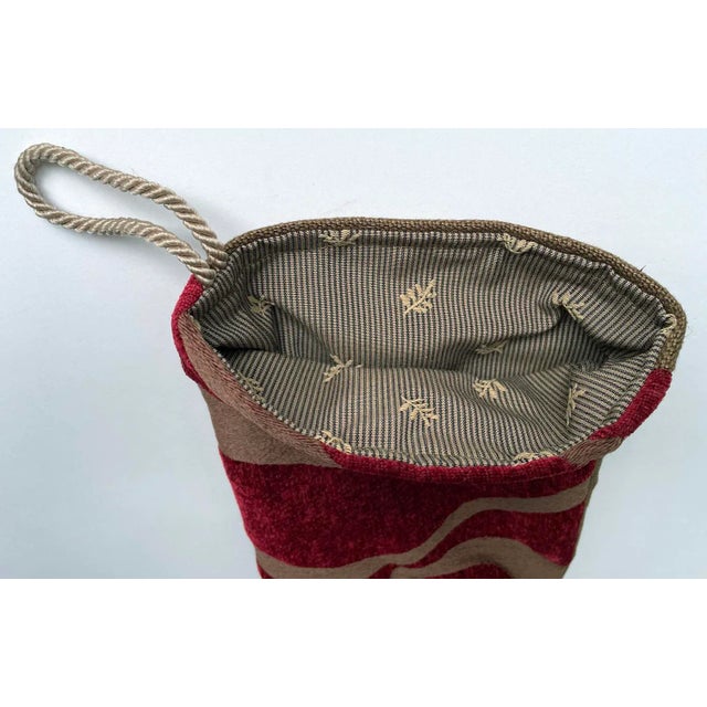 Modern Velvet Christmas Stocking For Sale - Image 4 of 6