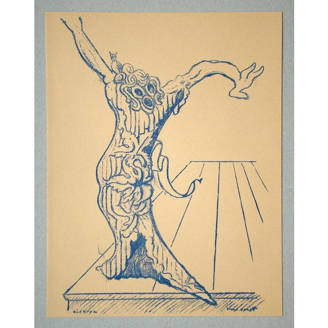 Max ERNST ( 1891 - 1976 ) Elektra, 1959 Original lithograph on Canson paper. Signed in the printing plate at the bottom...