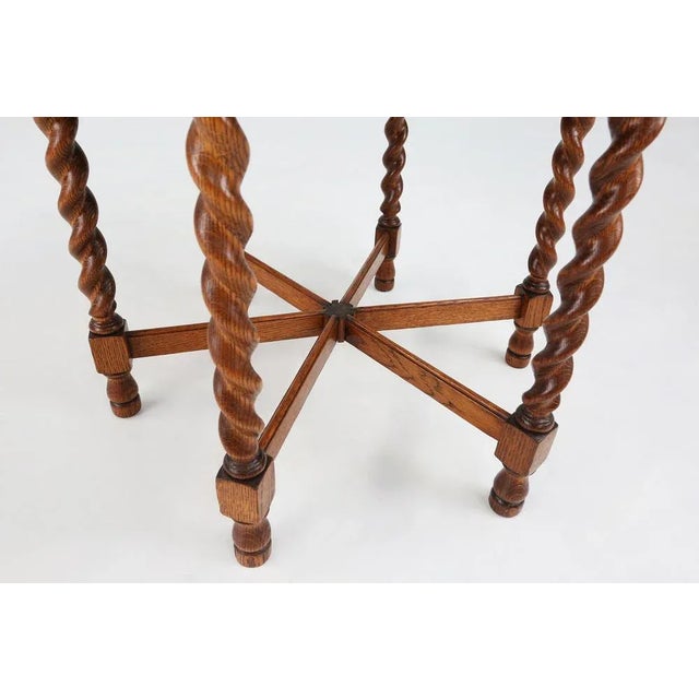 Oak Side Table, 1890s For Sale - Image 10 of 12