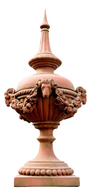 Terracotta Garden Urns, Set of 2