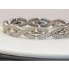 4.5 Carat Diamond Bracelet in 18 Karat White Gold, 38 Grams, Estate For Sale - Image 16 of 18