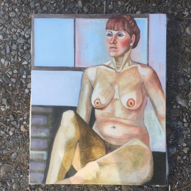 Vintage Original Female Nude Painting For Sale In Philadelphia - Image 6 of 6