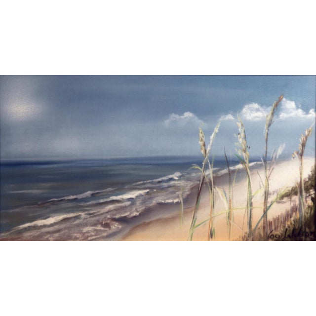 Bring a breezy coastal escape into your space with this original pastel painting by artist Lou Wilson, signed lower right....
