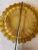 Pair of Vintage Round Amber Colored Glass Ashtrays For Sale - Image 4 of 4