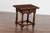 Petite Italian Walnut Side Table with Single Drawer and Fluted Legs, circa 1870 For Sale - Image 4 of 11