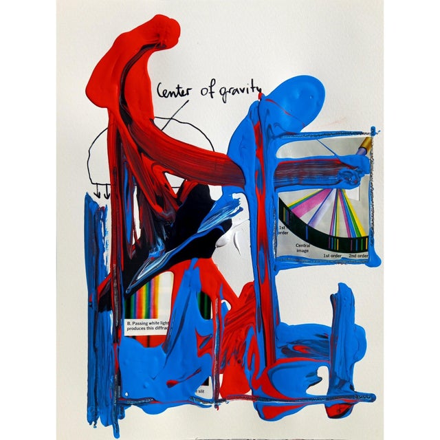 Set of 6 - 11.5' X 14' Framed Abstract Acrylic Paintings 'The Physics' #1 by Diane Grant For Sale - Image 10 of 11