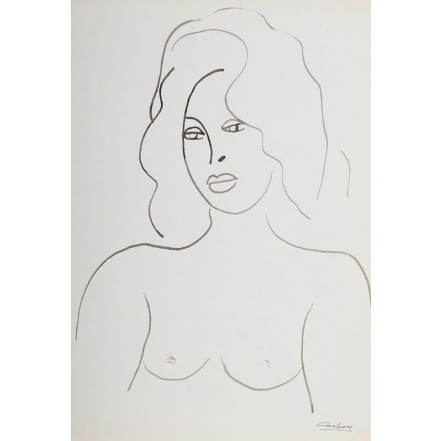 Norman Carton Nude Woman Ink on Paper, 8 For Sale - Image 4 of 10