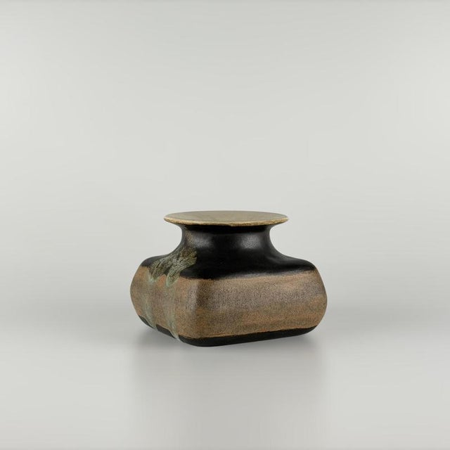 1960s Hand-Painted Ceramic Vase by Bruno Gambone, Italy, 1960s For Sale - Image 5 of 13