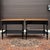 Vintage L. Hitchcock Country Farmhouse Solid Maple 1 Drawer Side Tables in Black / Harvest Maple - A Pair For Sale - Image 9 of 17
