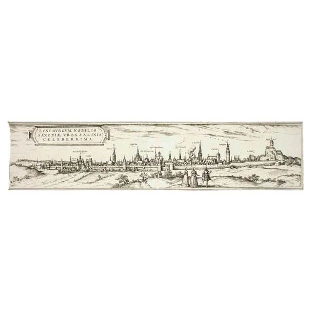 Luneburg, Map from ''Civitates Orbis Terrarum'' - by F.Hogenberg - 1575 1575 For Sale