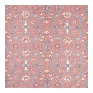 Morris & Co. Wilton Warp Print Fabric in Madder For Sale