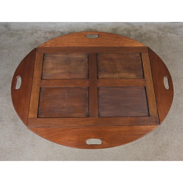 Mahogany Folding Butler Table, 1940 For Sale - Image 15 of 18