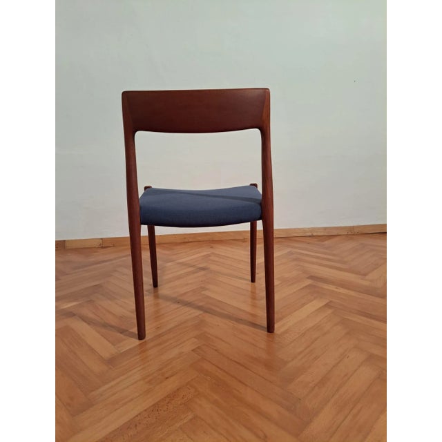 1970s Model 77 Dining Chairs in Teak by Niels O. Møller for J.L. Møllers Møbelfabrik, 1970s, Set of 6 For Sale - Image 5 of 7