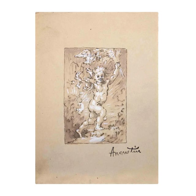 Louis Anquetin, Lovers, Mixed Media, Early 20th Century For Sale