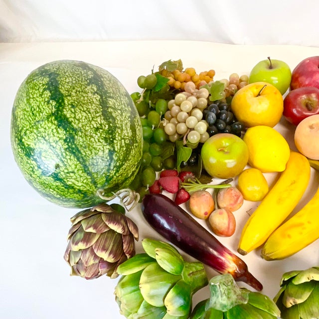 1980s 1980s Vintage Arts & Crafts Boho Chic Cornucopia Assortment, Fruit & Veggies - 29 Pieces. For Sale - Image 5 of 8