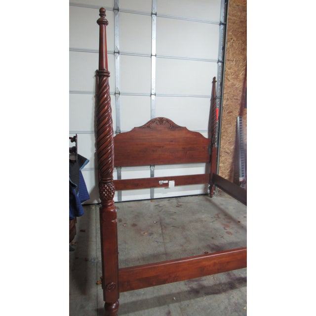 Item: Ethan Allen King Bed Details: Cherry Great Designer Look/Quality Piece Poster Bed Rare King Size Signed Ethan Allen...