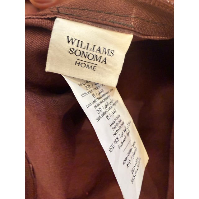 Williams-Sonoma Woven Leather Pillow Covers, Pair For Sale - Image 12 of 12