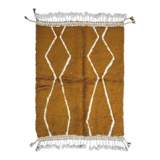 Contemporary Copper Berber Rug - 5.1 X 4.1 Ft For Sale