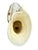 Late 20th Century Large Vintage Porcelain Victorian-Style Boot | White & Gold Floral High-Heel Shoe Sculpture For Sale - Image 5 of 6