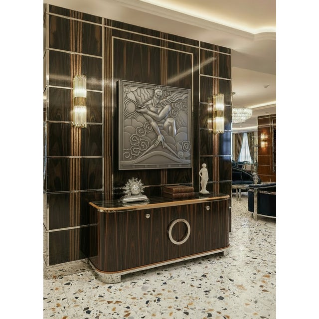 Art Deco Monumental Art Deco Zeus Bas Relief Panel — After Lee Lawrie, Rockefeller Center — Limited Edition For Sale - Image 3 of 4
