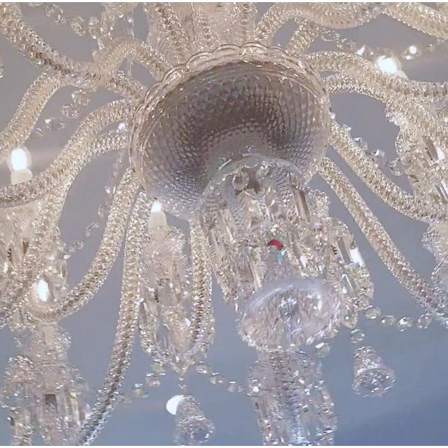 Grand 18 Arms Multi‑Tier Crystal Chandelier For Sale In New York - Image 6 of 17