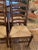 1940s Classic Wood & Rush Ladderback Dining Chairs -Set of 6 For Sale - Image 5 of 15