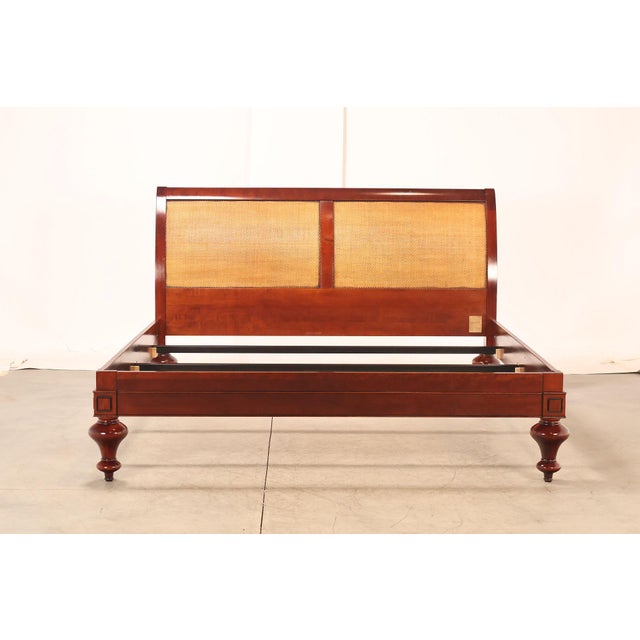 Grange Louis Philippe Style Cherry King Sleigh Bed For Sale - Image 16 of 18