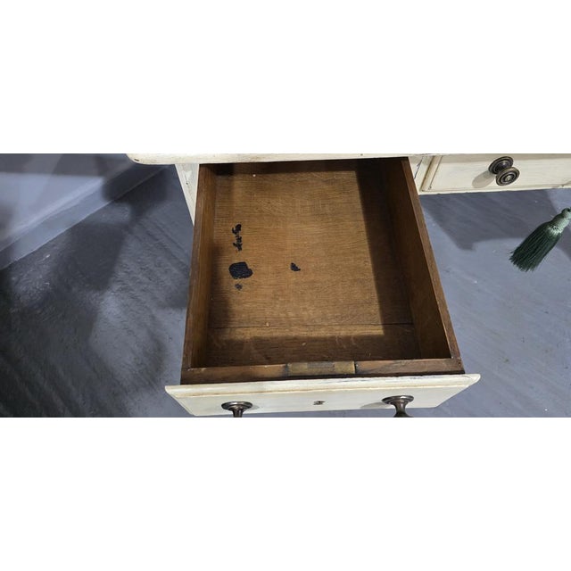 French Painted Kneehole Desk, 1880 For Sale - Image 16 of 18