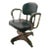 Mid Century Machine Age Industrial Swivel Tanker Office Chair by Harter Metal Furniture Ltd. For Sale