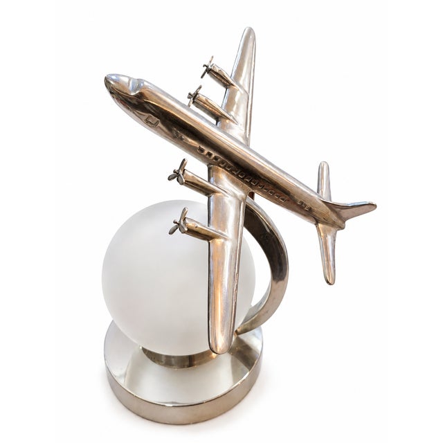 Metal Vintage Eichholtz Airplane Lamp, 1990s For Sale - Image 7 of 11