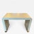 1970s Modern Linen & Brass Waterfall Console For Sale - Image 10 of 10